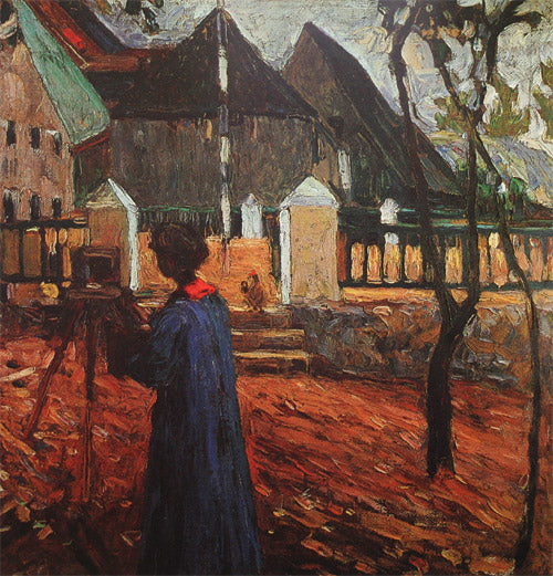 Wassily Kandinsky Gabriele Munter - Hand Painted Oil Painting