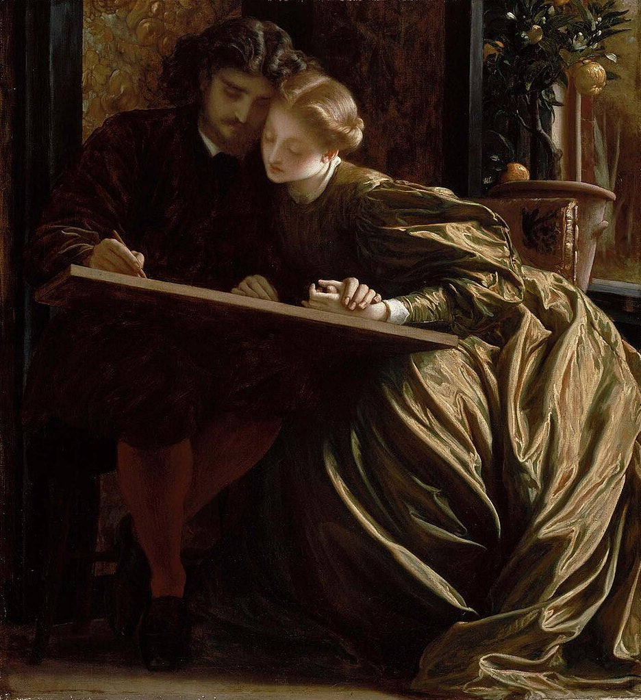 Frederic Leighton The Painter's Honeymoon - Hand Painted Oil Painting