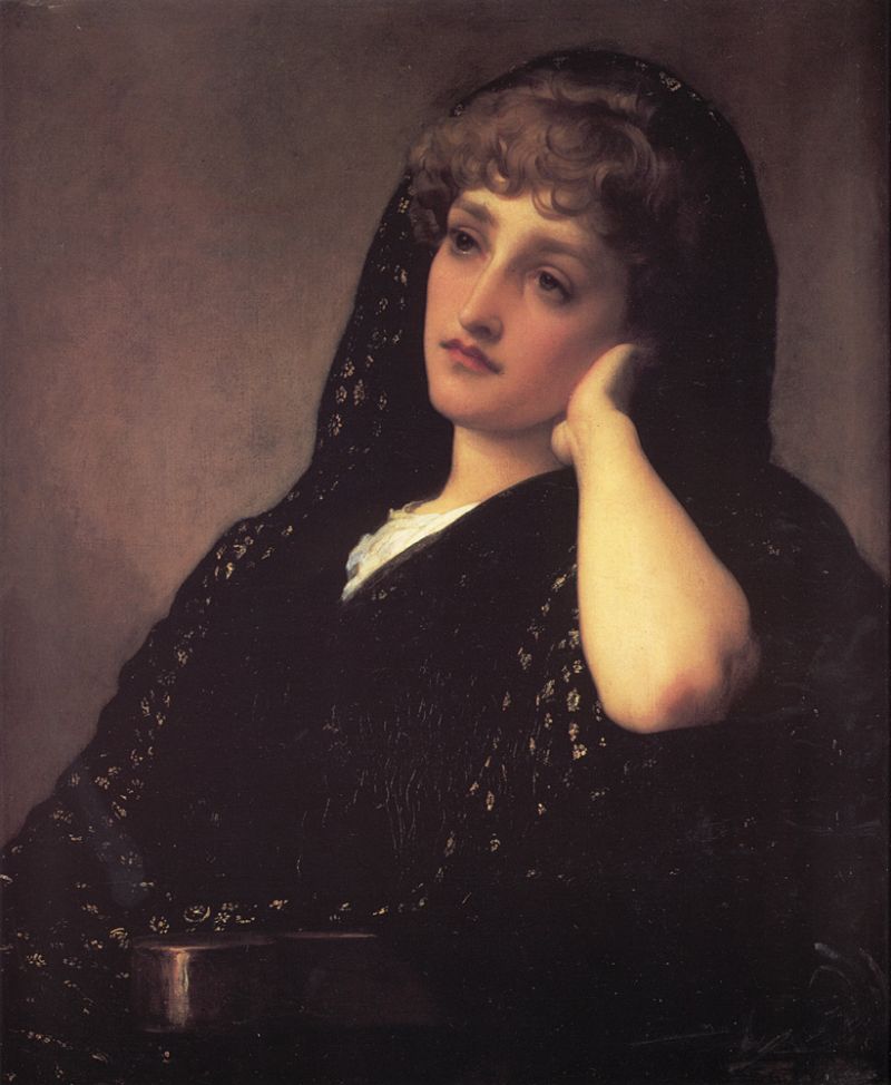 Frederic Leighton Memories - Hand Painted Oil Painting