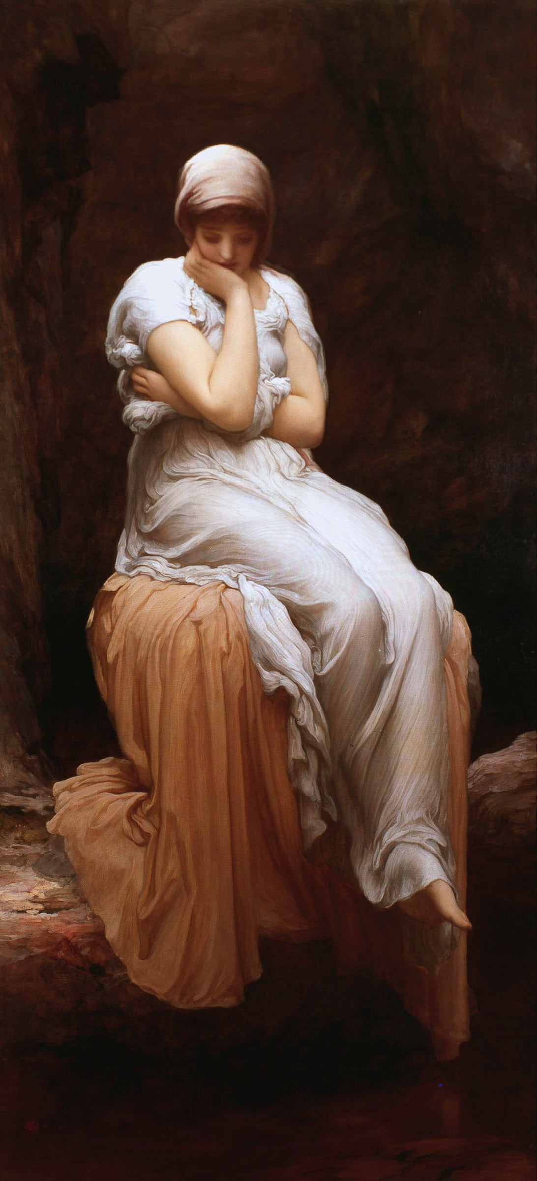 Frederic Leighton Solitude - Hand Painted Oil Painting