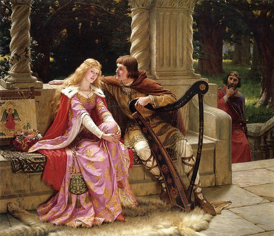 Edmund Blair Leighton Tristan and Isolde or The End of the Song - Hand Painted Oil Painting