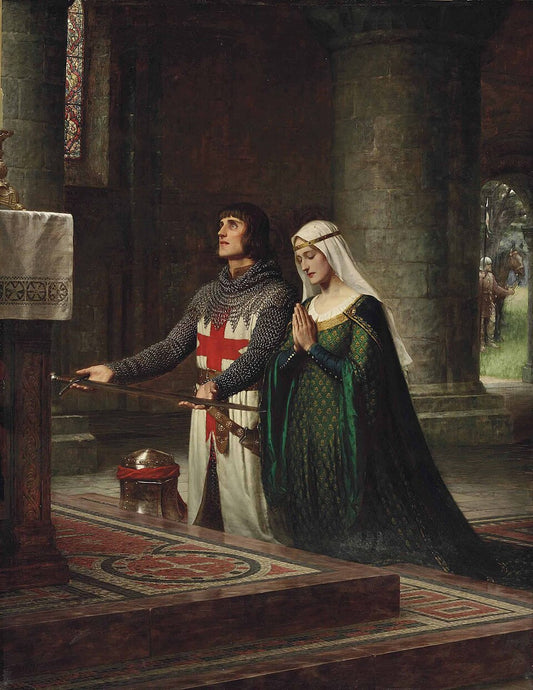 Edmund Blair Leighton The Dedication - Hand Painted Oil Painting