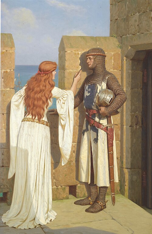 Edmund Blair Leighton The Shadow - Hand Painted Oil Painting