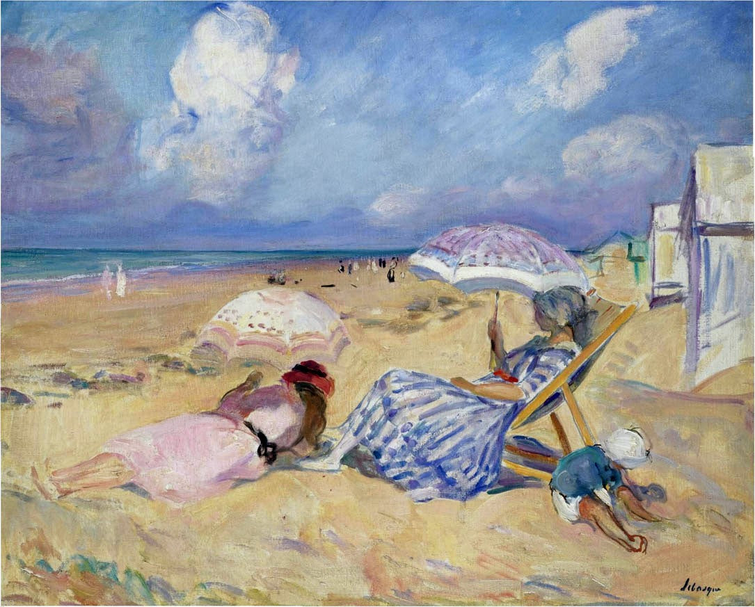  Henri Lebasque On the Beach - Hand Painted Oil Painting