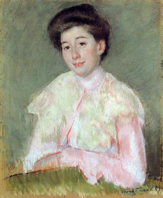  Mary Cassatt Portrait of a Lady - Hand Painted Oil Painting