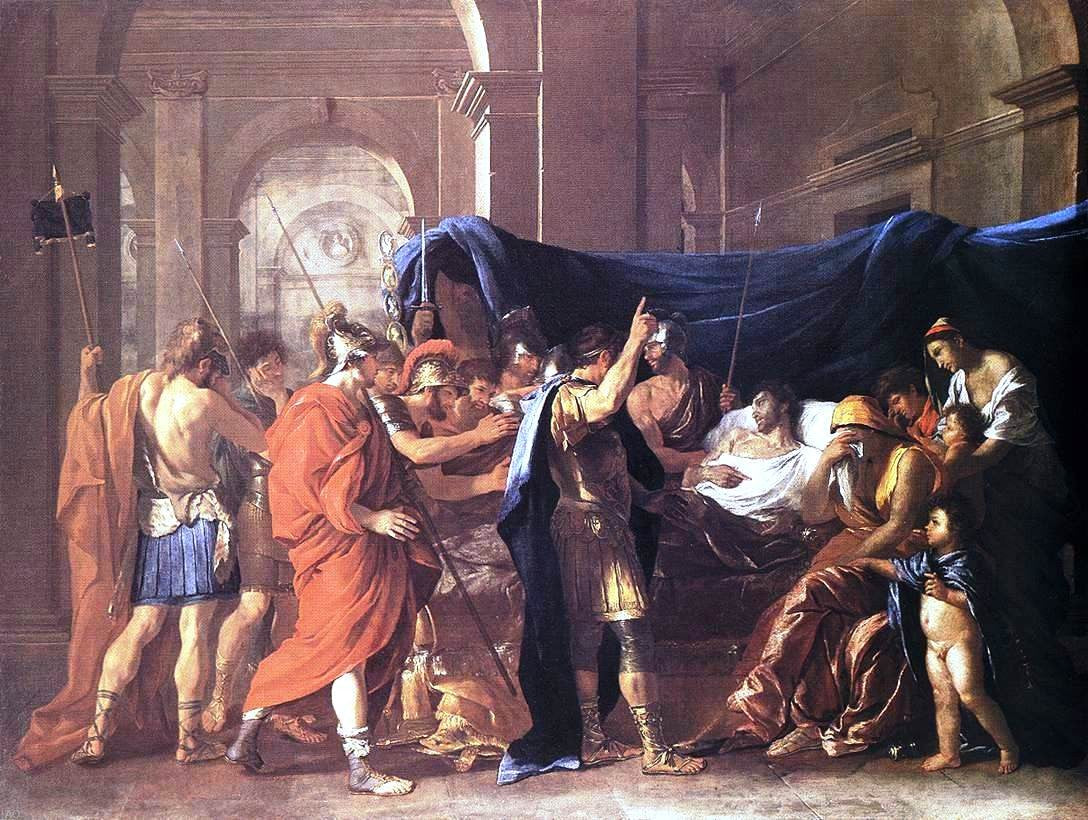  Nicolas Poussin The Death of Germanicus - Hand Painted Oil Painting