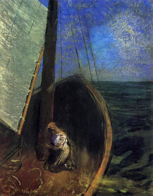  Odilon Redon The Boat - Hand Painted Oil Painting