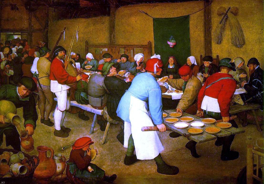  The Elder Pieter Bruegel Peasant wedding - Hand Painted Oil Painting