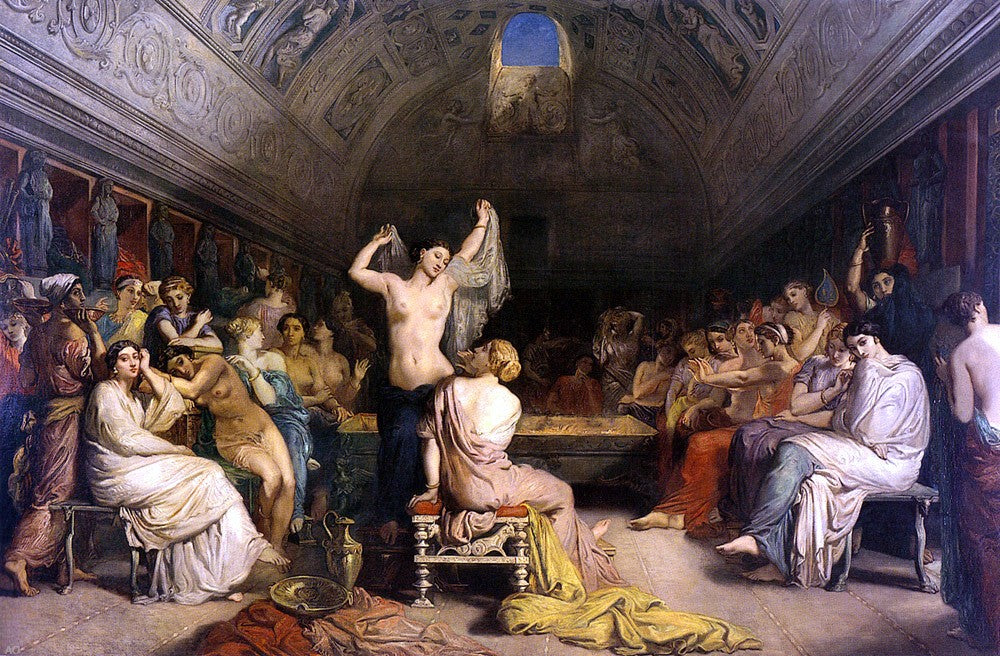  Theodore Chasseriau The Tepidarium - Hand Painted Oil Painting