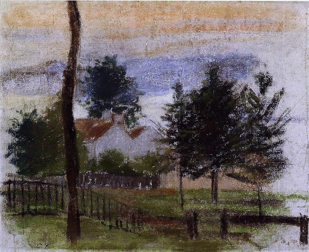  Camille Pissarro Landscape at Louveciennes - Hand Painted Oil Painting