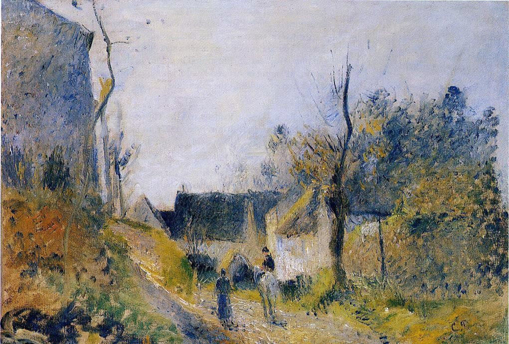  Camille Pissarro Landscape at Valhermeil - Hand Painted Oil Painting