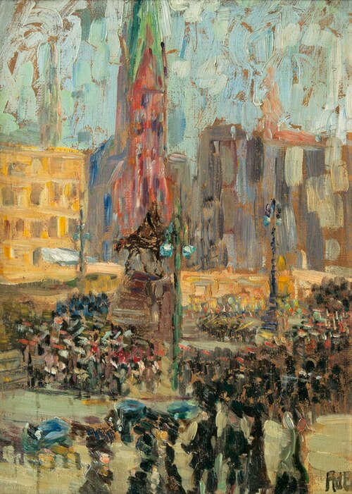 Alma del Banco Hamburg - Hand Painted Oil Painting
