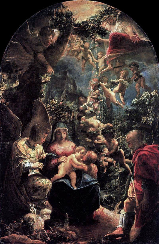  Adam Elsheimer Rest on Flight into Egypt - Hand Painted Oil Painting
