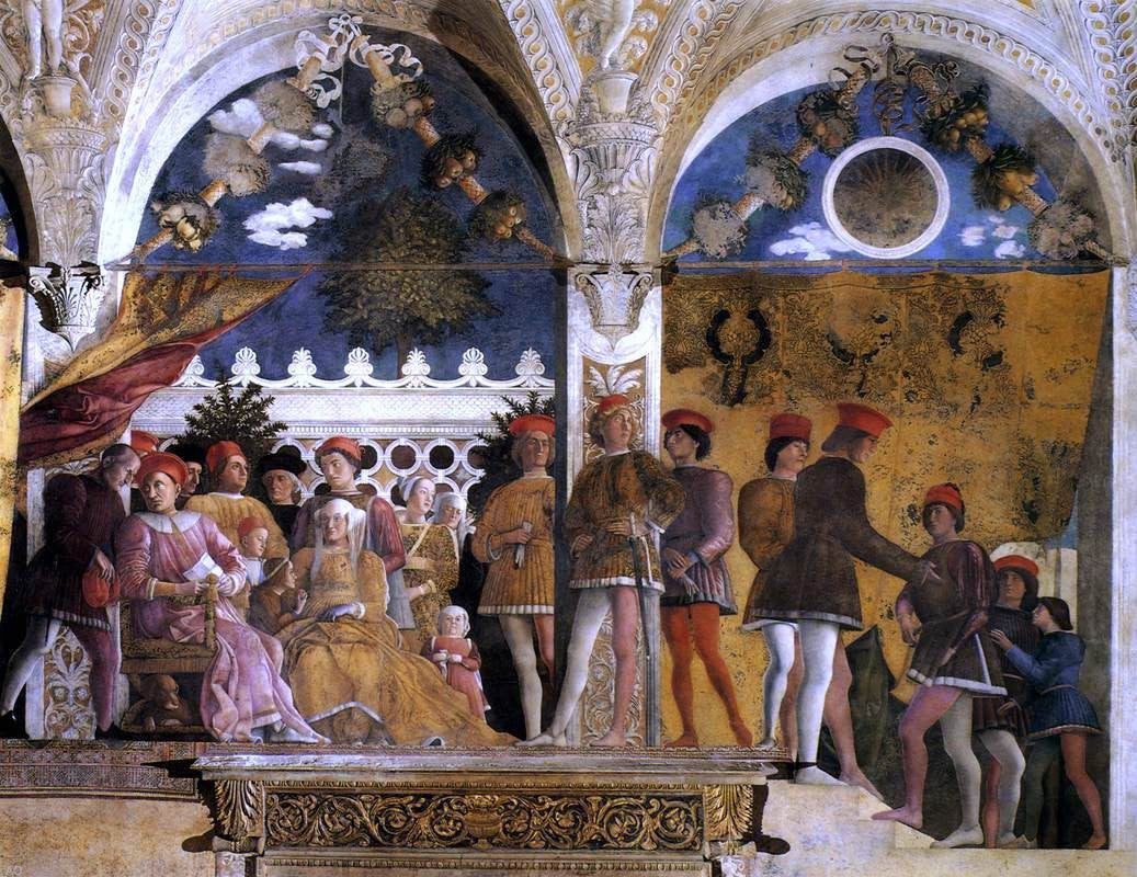  Andrea Mantegna The Court of Mantua - Hand Painted Oil Painting