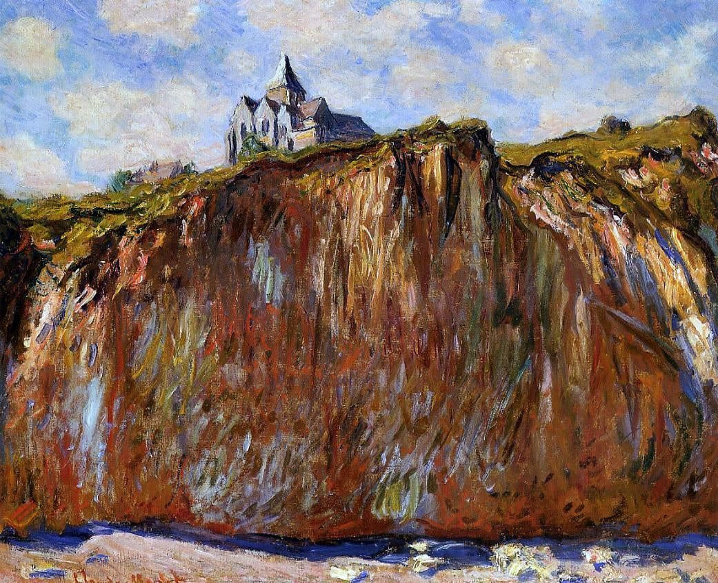  Claude Oscar Monet The Church at Varengeville - Hand Painted Oil Painting