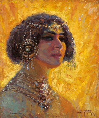 Adolf Behrman The Jewish Bride - Hand Painted Oil Painting