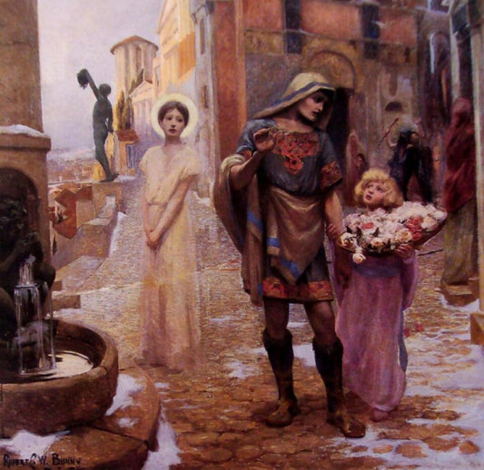 Rupert Bunny The Roses of Saint Dorothea - Hand Painted Oil Painting