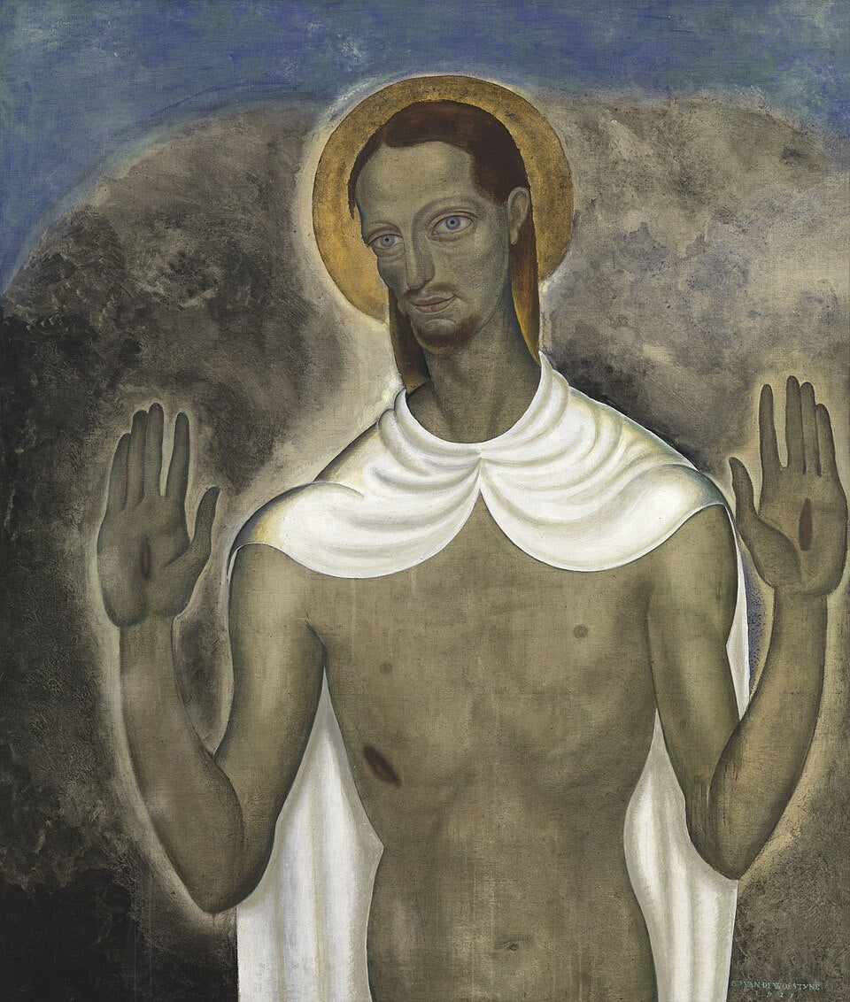 Gustave Van de Woestijne Christ Showing His Wounds - Hand Painted Oil Painting