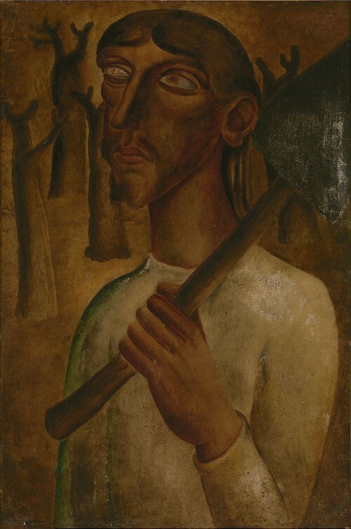 Gustave Van de Woestijne Christ with a Sword - Hand Painted Oil Painting