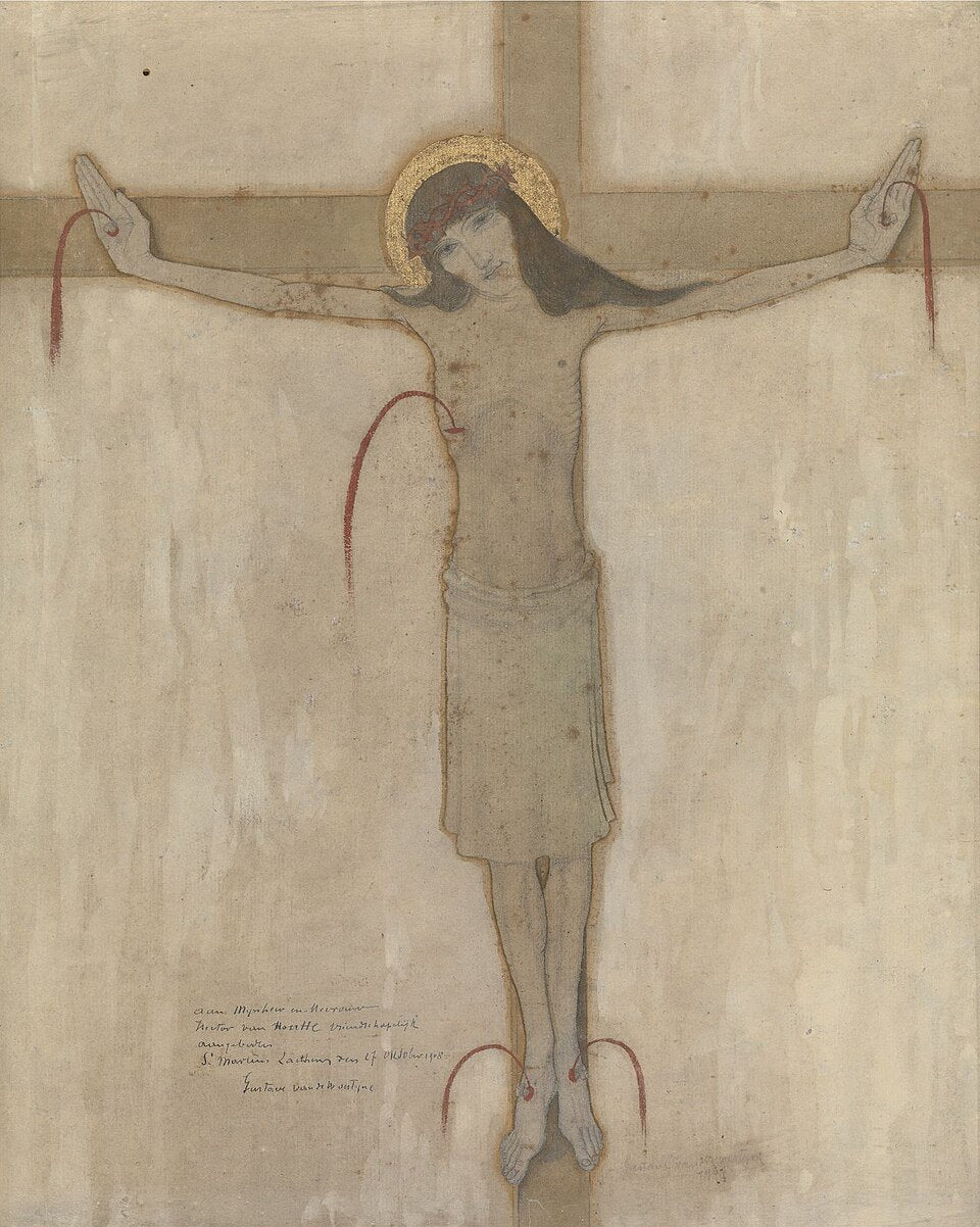 Gustave Van de Woestijne Eucharistic Christ - Hand Painted Oil Painting