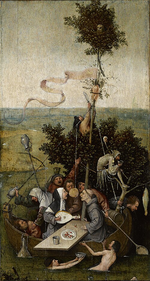 Hieronymus Bosch Ship of Fools - Hand Painted Oil Painting
