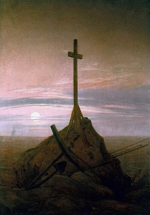 Caspar David Friedrich The Cross Beside the Baltic? - Hand Painted Oil Painting