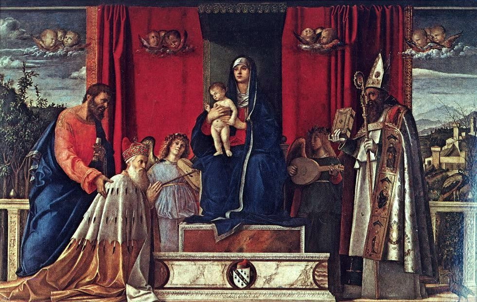  Giovanni Bellini Barbarigo Altarpiece - Hand Painted Oil Painting