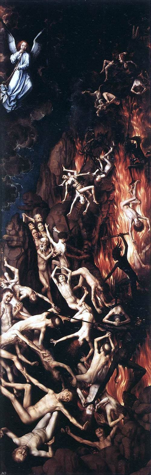 Hans Memling Last Judgment Triptych [right wing] - Hand Painted Oil Painting