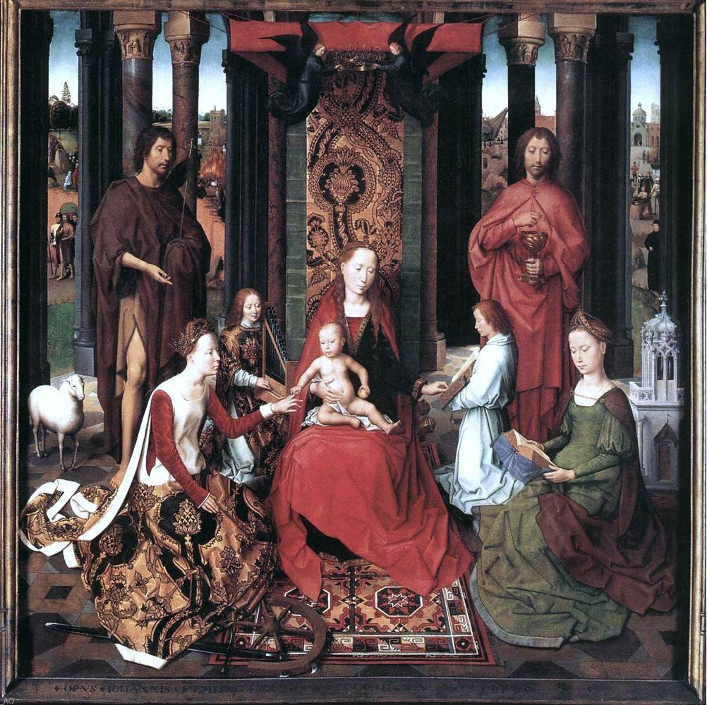  Hans Memling St John Altarpiece (central panel) - Hand Painted Oil Painting