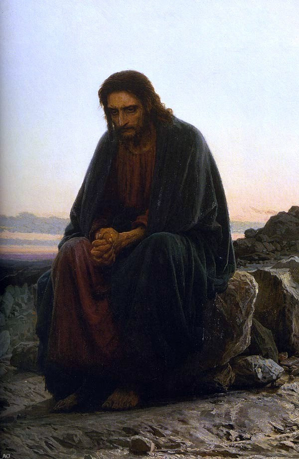  Ivan Nikolaevich Kramskoy Christ in the Wilderness - Hand Painted Oil Painting