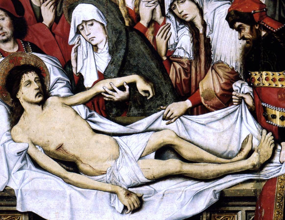  Pedro Sanchez Entombment of Christ (detail) - Hand Painted Oil Painting