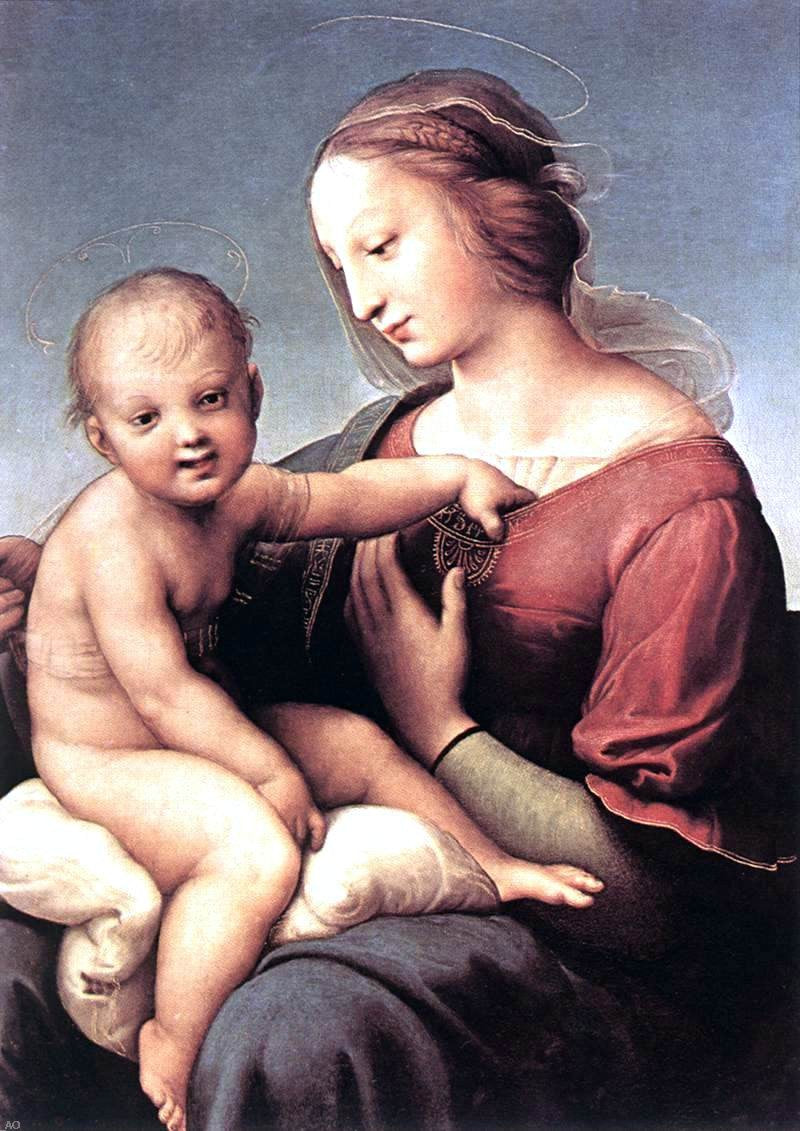  Raphael Madonna and Child (The Large Cowper Madonna) - Hand Painted Oil Painting