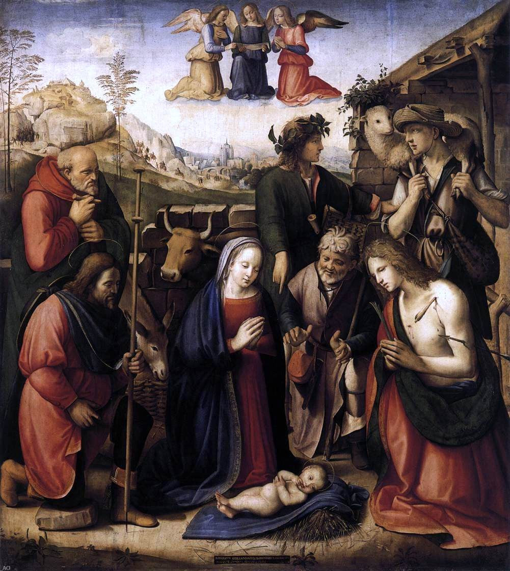  Ridolfo Ghirlandaio Adoration of the Shepherds - Hand Painted Oil Painting
