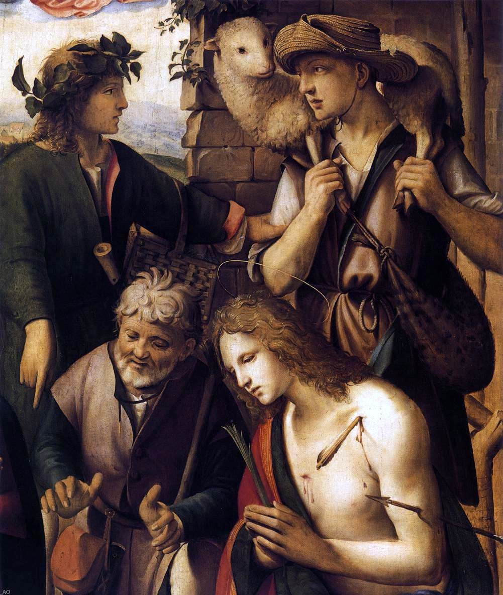  Ridolfo Ghirlandaio Adoration of the Shepherds (detail) - Hand Painted Oil Painting