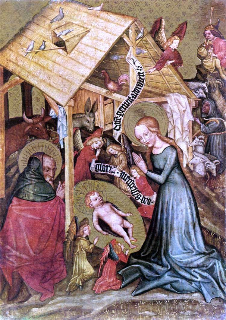  Unknown Bohemian Masters The Nativity - Hand Painted Oil Painting