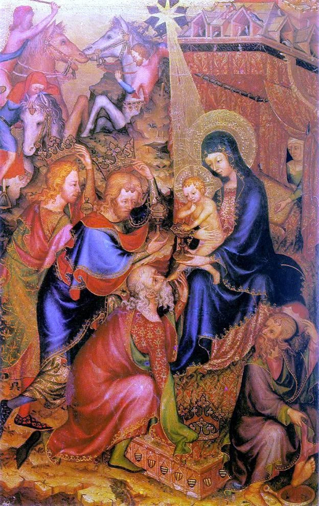  Unknown Painters Masters The Adoration of the Magi (Bargello Diptych) - Hand Painted Oil Painting