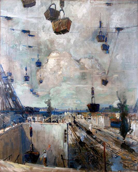 Jonas Lie Heavenly Hoist - Hand Painted Oil Painting
