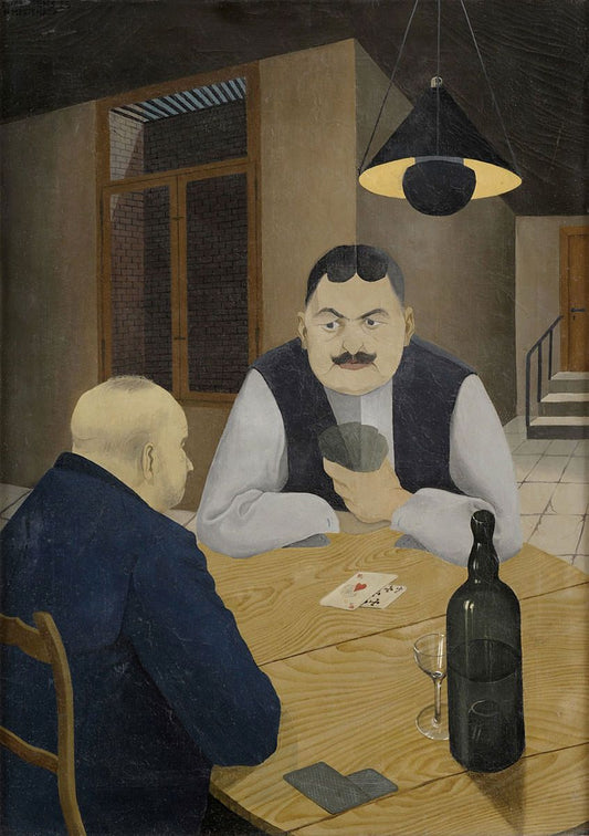 Hans Mertens Card Players - Hand Painted Oil Painting