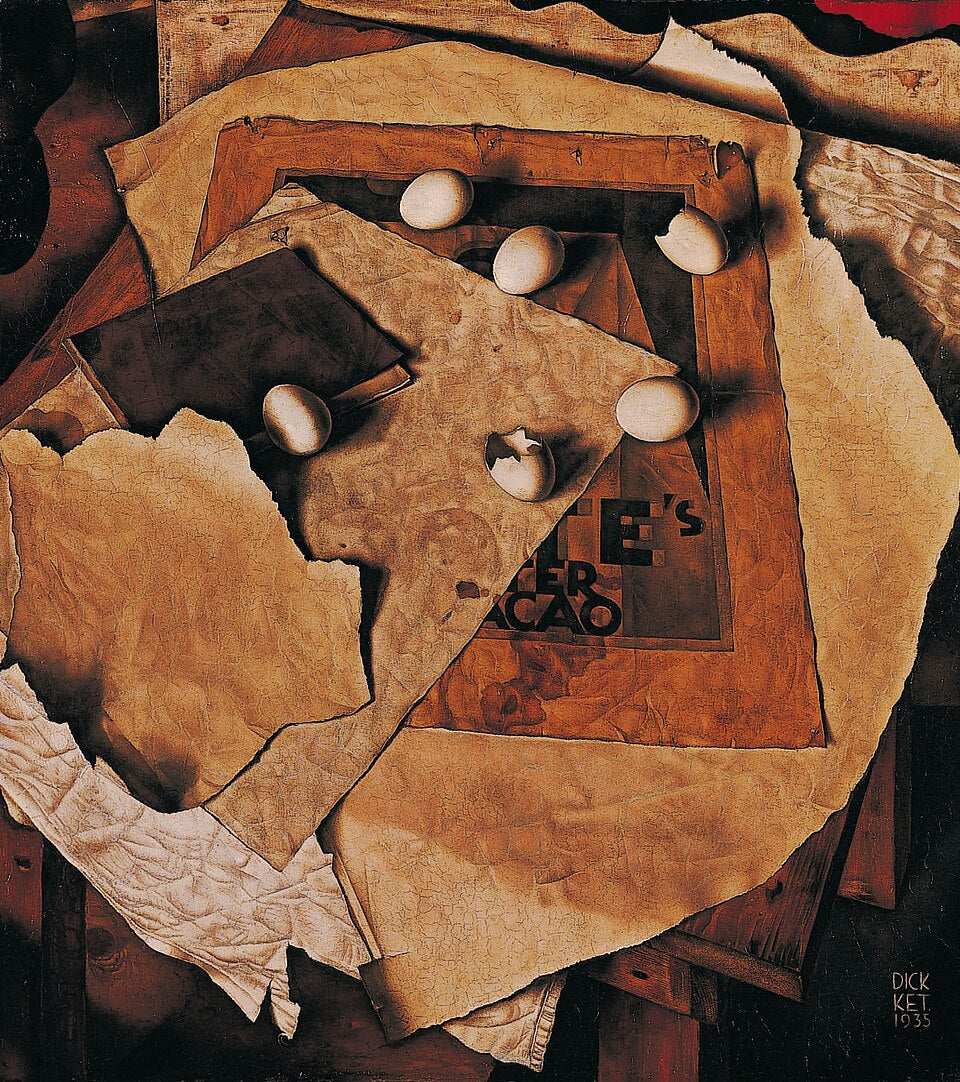 Dick Ket Still-Life with Eggs - Hand Painted Oil Painting