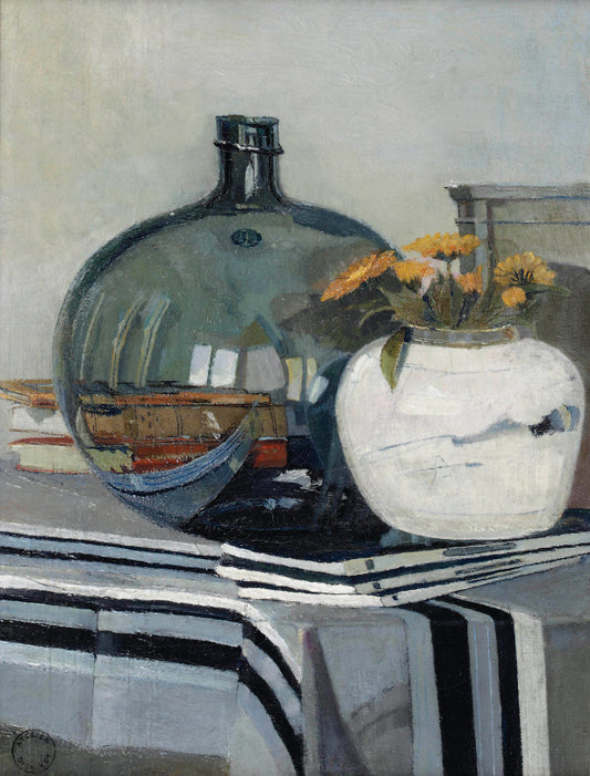 Dick Ket Still Life with Books - Hand Painted Oil Painting