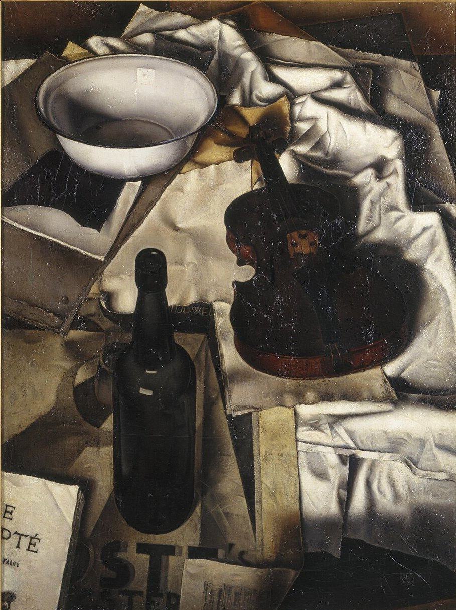 Dick Ket Still Life with Violin - Hand Painted Oil Painting