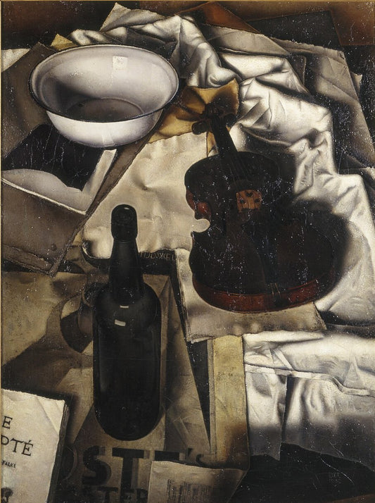 Dick Ket Still Life with Violin - Hand Painted Oil Painting