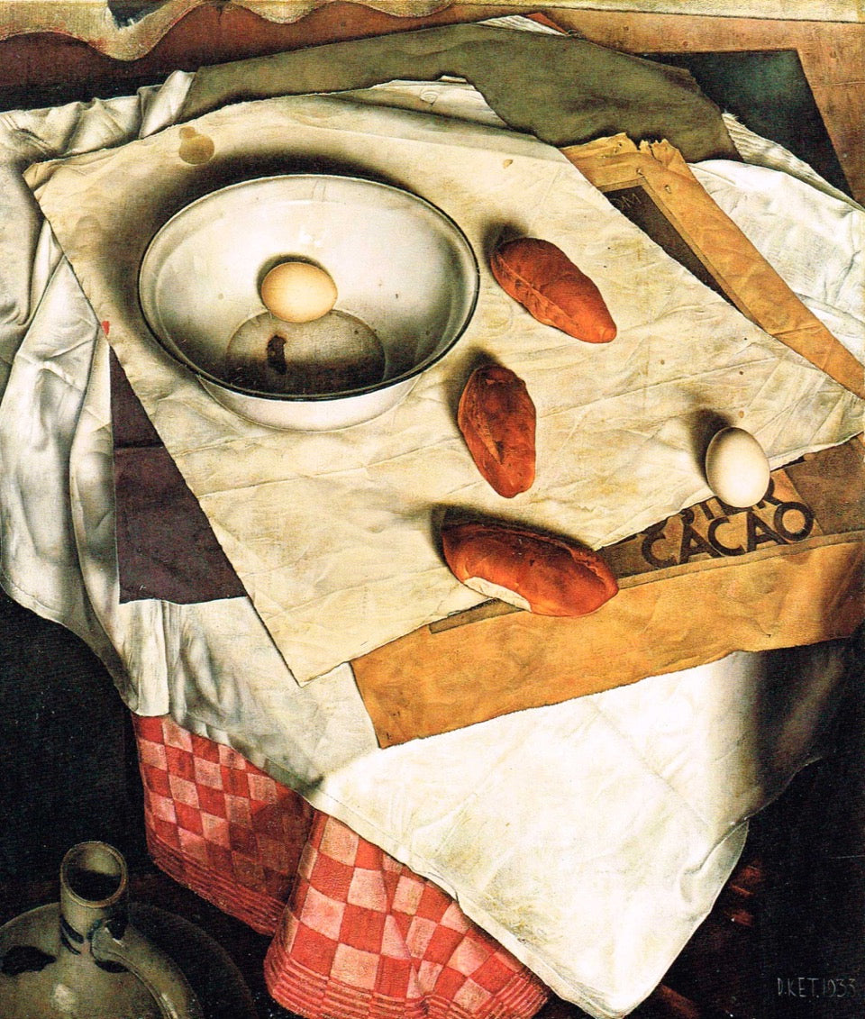Dick Ket Still Life with Bread - Hand Painted Oil Painting