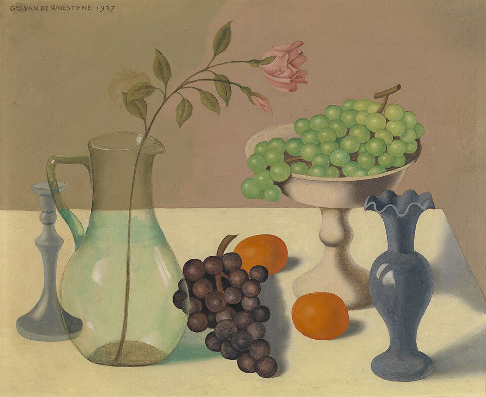 Gustave Van de Woestijne Still life with Grapes - Hand Painted Oil Painting