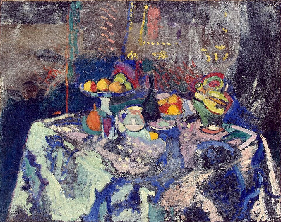 Henri Matisse Still Life with Vase, Bottle and Fruit - Hand Painted Oil Painting