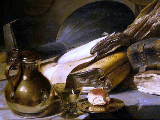  Jan Lievens Vanitas Still Life (detail #1) - Hand Painted Oil Painting