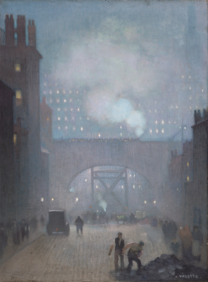 Pierre Adolphe Valette York Street leading to Charles Street - Hand Painted Oil Painting