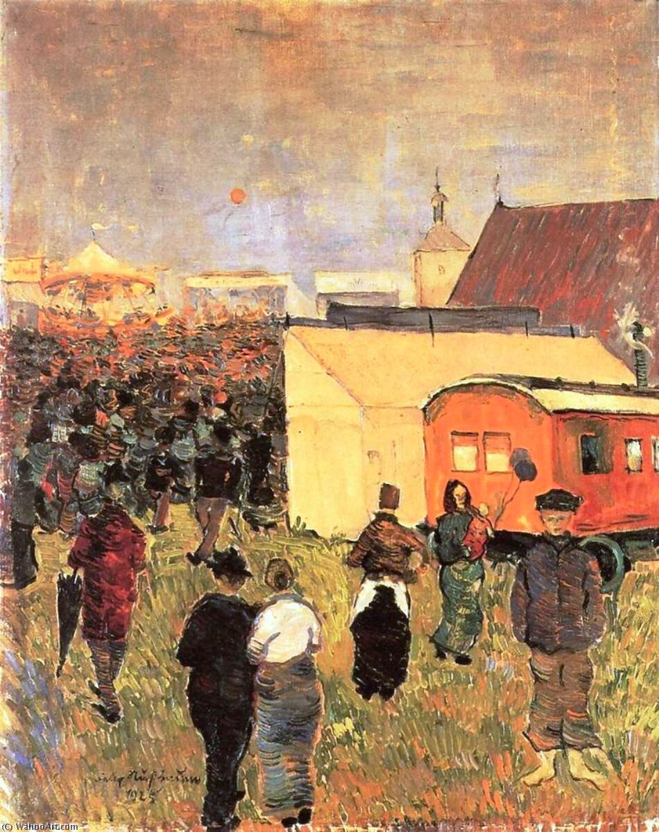 Felix Nussbaum Fairground - Hand Painted Oil Painting
