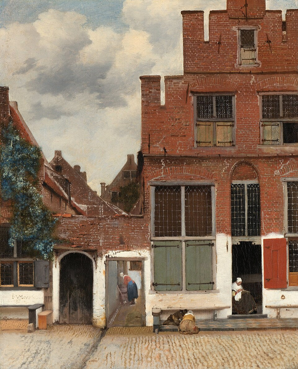 Johannes Vermeer The Little Street - Hand Painted Oil Painting