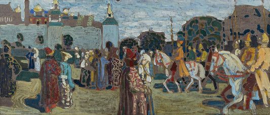 Wassily Kandinsky Sketch for 'Sunday - 'Old Russian' - Hand Painted Oil Painting
